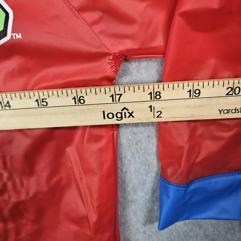 Super Mario Brothers Childrens Raincoat Red Jacket Youth Large